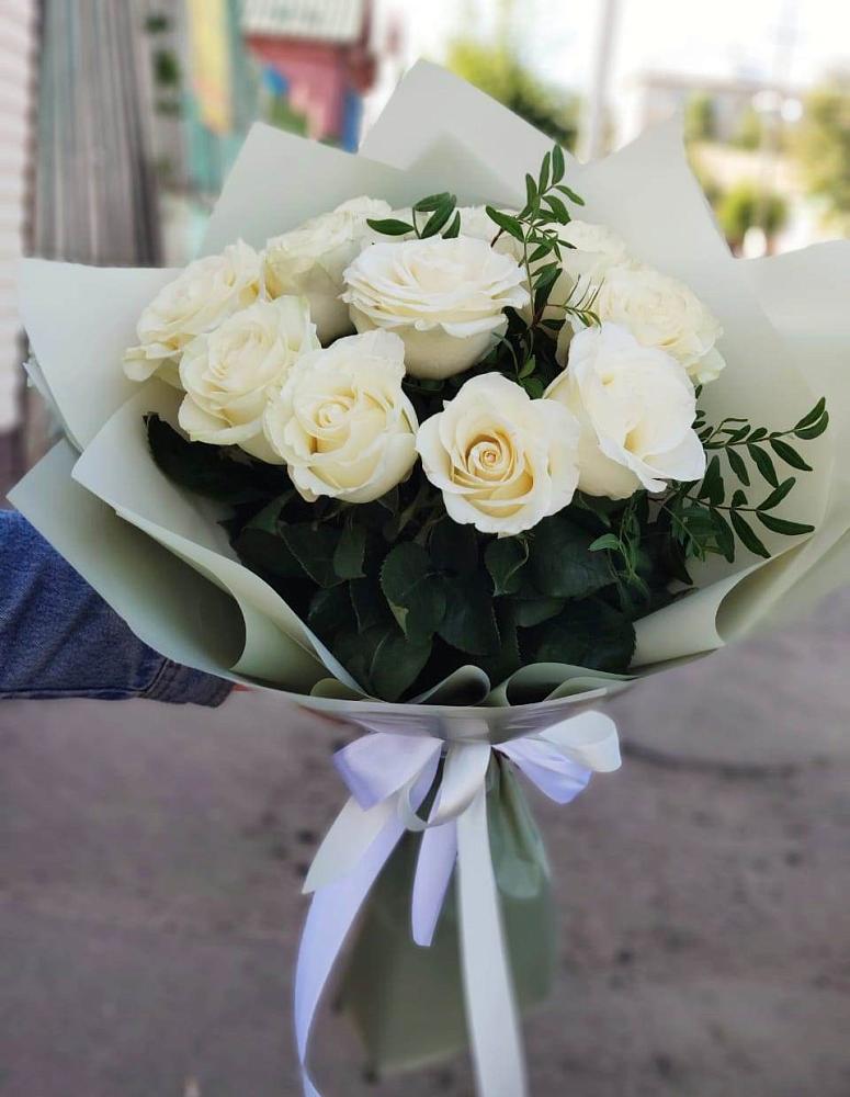 Букет Белые розы Проуд в Советской Ростовской области