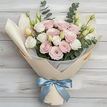 Букет цветов из:  Лизиантусы #REPLACE_PRED# Советской Ростовской области