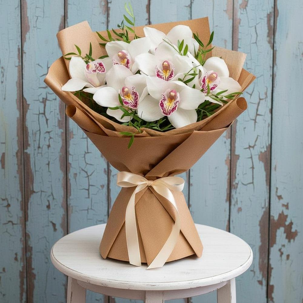 Букет цветов из: Орхидеи и Розы в Советской Ростовской области