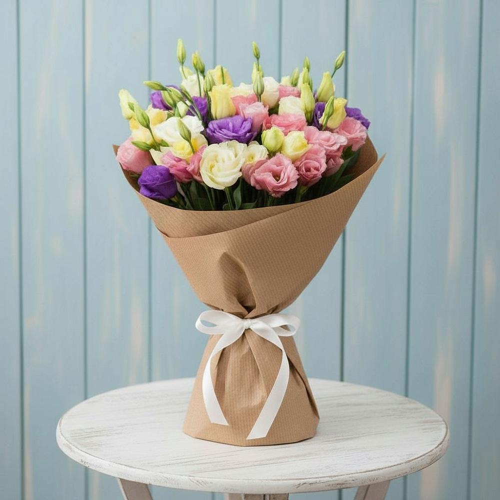 Букет цветов из: Лизиантусы в Советской Ростовской области