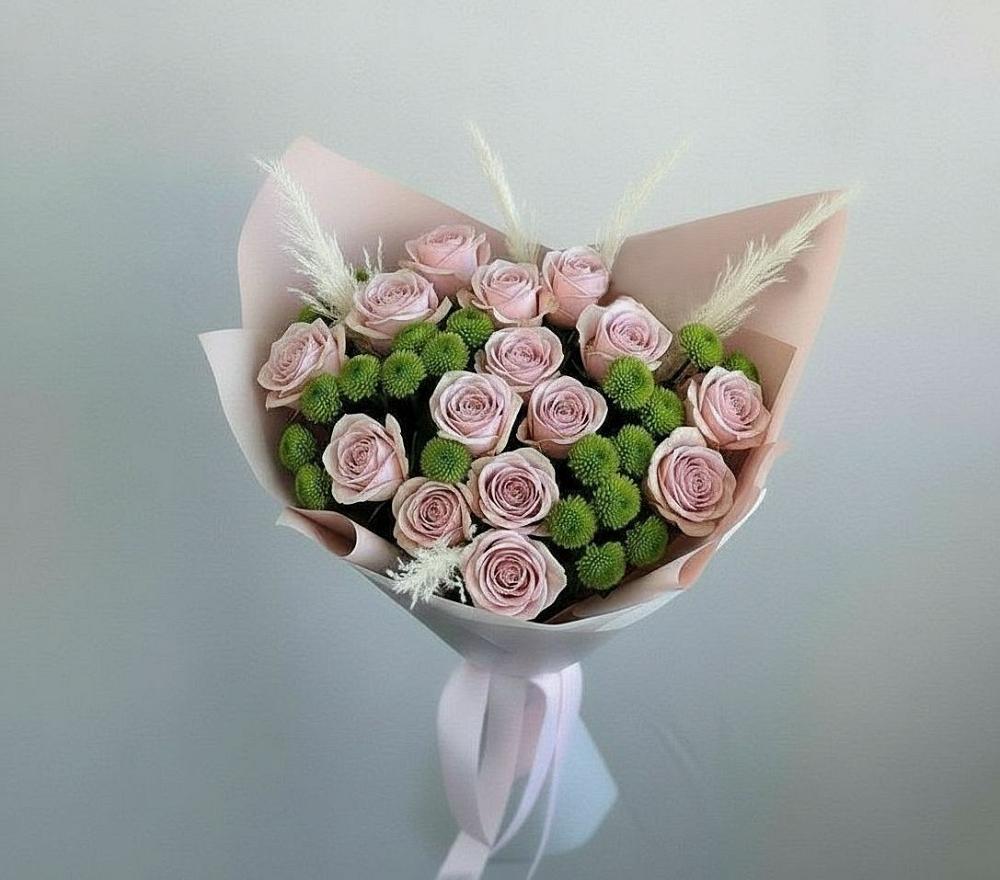 Букет цветов из: Розы и Хризантемы в Советской Ростовской области