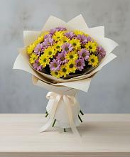 Букет цветов из:  Хризантемы в Советской Ростовской области